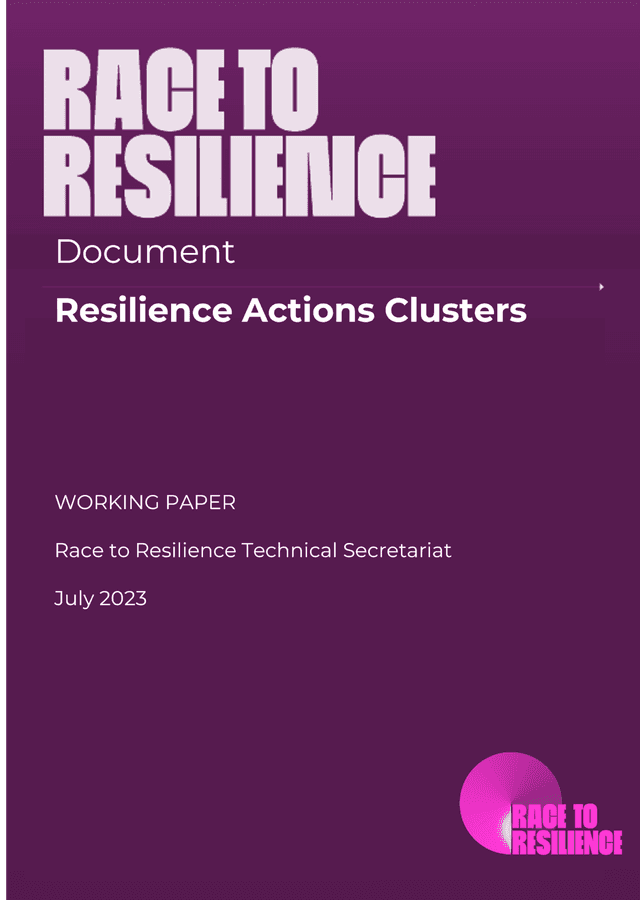 Resilience Action Clusters